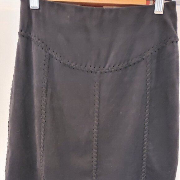 liberty garden black faux suede mini skirt xs - Picture 1 of 4